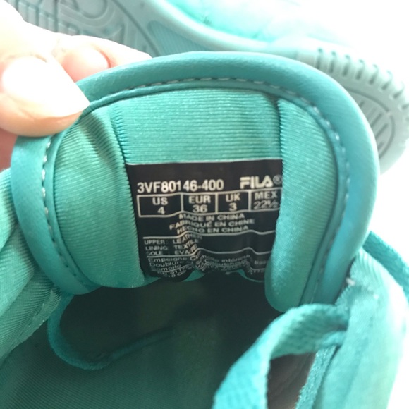 Suede Fila Original Fitness Aqua Lowtop Sneakers - Picture 12 of 15